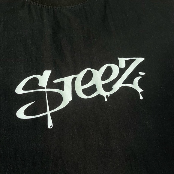 Large Black Streetwear "Steez" T-Shirt - Picture 2 of 4